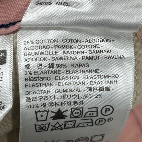 Levi's XX Chino Standard Taper Pants Mens 38x30 Pink Jeans NWT‎ - Picture 7 of 12